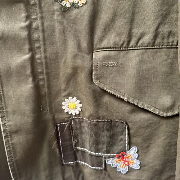 AMIRI: Army Green "Brothers" Military Short Parka - 46 - Picture 8 of 9